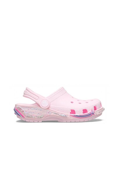 Crocs Classic Star Sparkle Shaker Clog t Kids Slippers - Pink