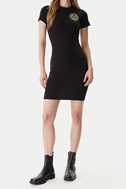 Versace Women's Vestiti Applique Embroidered Dress - Black