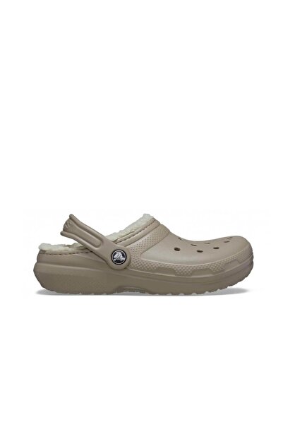 Crocs Classic Lined Clog K Children's Slippers - Milky Brown