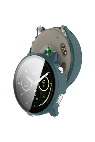 Techsuit Defense Case + Screen Protector for Garmin Venu 4 41mm, Dark Green