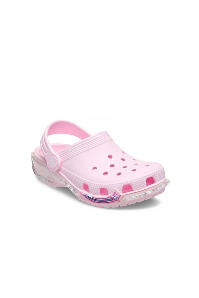 Crocs Classic Star Sparkle Shaker Clog t Kids Slippers - Pink
