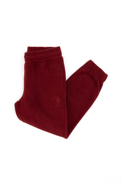 U.S. Polo Assn. Girl's Burgundy Jogger Fleece Sweatpants 50318822-Vr014