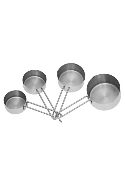 Kinghoff Set of 4 kitchen measuring utensils, stainless steel, 60, 80, 125, 250 ml,