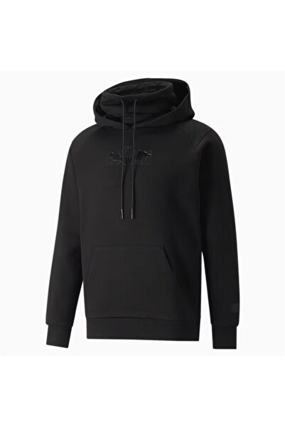 Puma Men's x BATMAN Hoodie Black Cotton S – Stylish Graphic Sweatshirt with Kangaroo Pockets