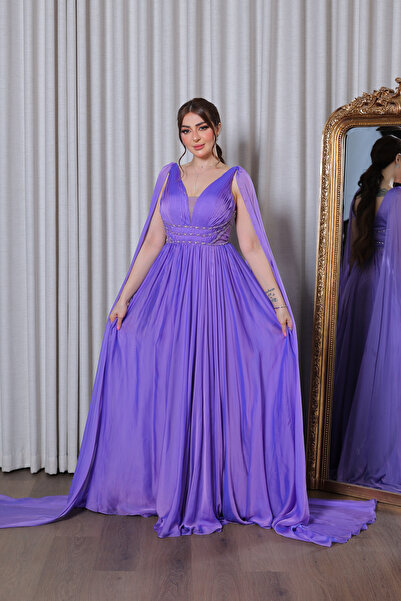 Lara A purple evening dress from Lara store – a luxurious design and feminine flow for striking elegance.