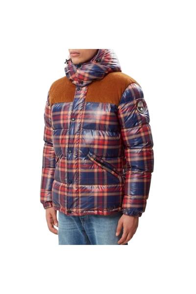 Napapijri Men's Winter Jacket Antero Check Plaid, Size M - Multicolor