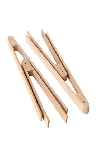 bimbambom ملقط خشبي للقلي مصنوع من الخيزران