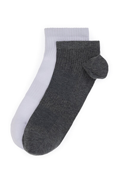 U.S. Polo Assn. Men's Gray Melange Socks 50304242-Vr086