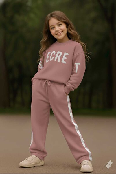 EFSACE Ecre Wide-Leg Girls' Top and Bottom Set