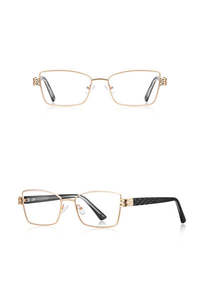 Techsuit Women's anti-reflective computer glasses Techsuit, gold/black, 3171