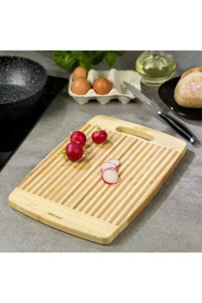 Kinghoff Tocator din bambus, universal, masiv, 33 x 23 x1,8 cm,