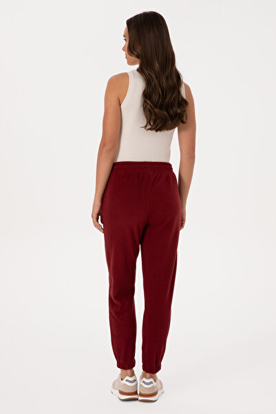 U.S. Polo Assn. Kadın Bordo Polar Jogger Eşofman Altı 50318758-VR014