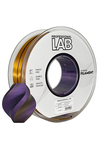 Professional LAB Professional Filament LAB Silk PLA Tricolor Black Gold Purple 1.75 mm 1 kg