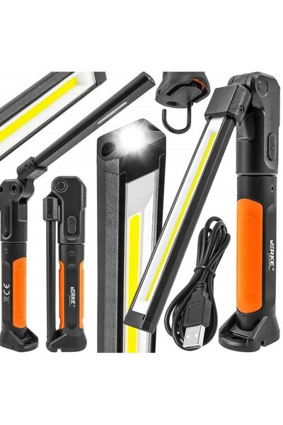 VERKE Professional LED inspection flashlight, 700 LM 2000 mAh,