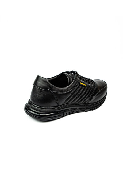 Voyager 511 Black Leather Men's Casual Shoes