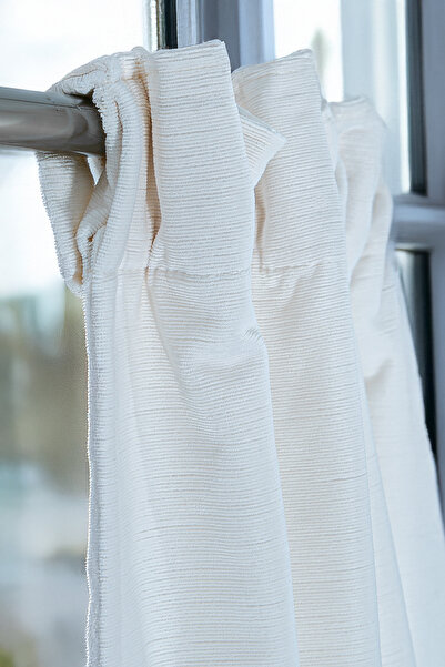 Premier Home Rayna Velvet Curtain White 120X210