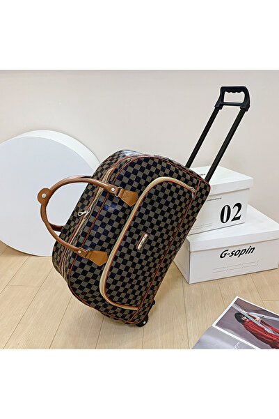 DOMEET Rolling Duffle Bag ,Travel Bag with Wheels,Portable Carry On Luggage Tote,Large Capacity Travel Hand