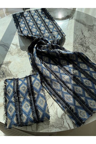 ELORA MAISON Brokar kumaş kırçıllı gold detaylı hediye kese içinde hediyelik ...