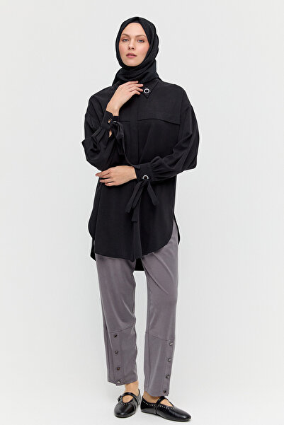 Setrms Kuşgözü Detaylı Lyocell Tunik