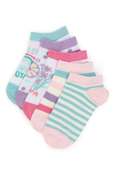 U.S. Polo Assn. Girl's Aqua Socks 50304449-Vr007