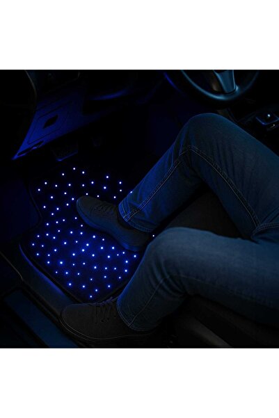 Timebox LED Car Mats, Universal, RGB App Control, Waterproof, Quick Install, Galactic Glow, Black