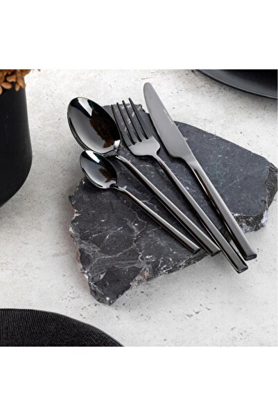 Florentyna Stainless steel kitchen cutlery set, elegant minimalist design, 6 people, 24 pieces, Florina