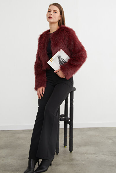 Fulla Moda Μπουφάν από ψεύτικη γούνα