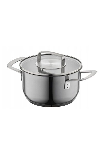 Florentyna Pot with lid, stainless steel, 5-layer bottom, diameter 22cm, capa...