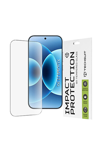 Techsuit Protector de ecran din sticlă securizată Xiaomi 17 111D, cu adeziv c...