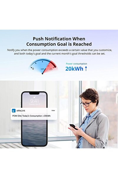 Sonoff POW Elite R3 POWR316D WiFi smart relay, 16A LCD display