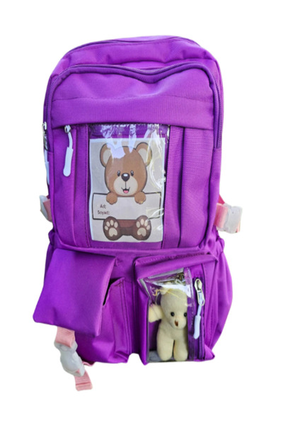 Akıllı Karınca Kore Tarzı Okul Sırt Çantası Ayıcıklı Okul Çantası Kore