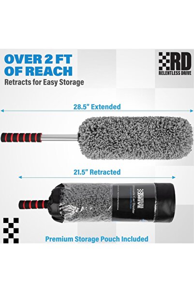 Generic Relentless Drive Ultimate Car Duster - Microfiber Multipurpose Duster with Extendable Handle