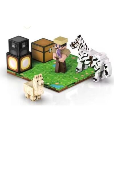 OEM Set Construcție Magnetică Magnetic Charm – Evening Walk, 27 Piese, Joc Tip Minecraft pentru Copii 6+