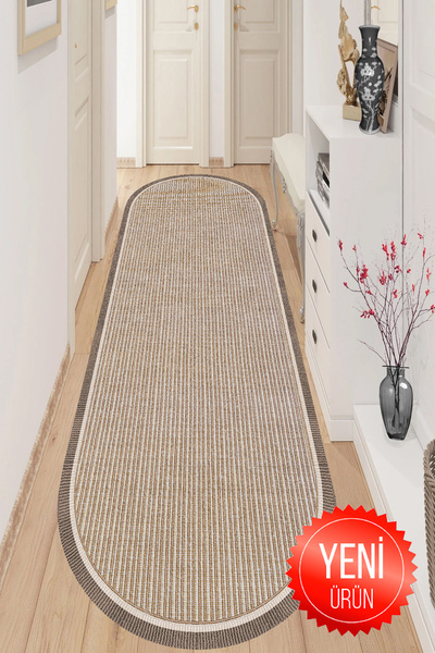 GECE HOME DİJİTAL BASKILI Kaymaz Taban Yıkanabilir Modern Mutfak Halısı Salon...