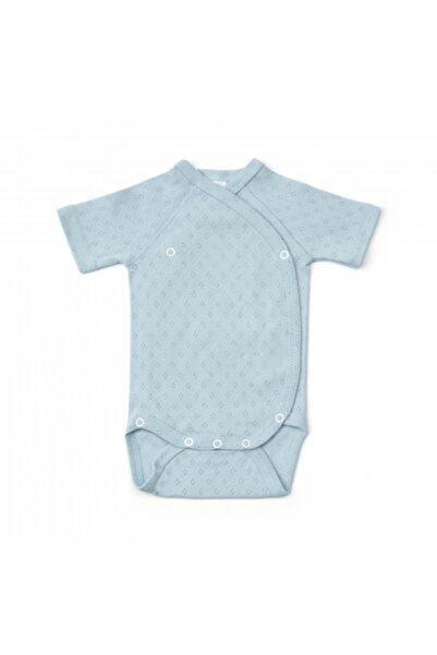 OEM Set de 3 piese pentru nou-născut: body cu mânecă scurtă, căciulă și mănuși - albastru