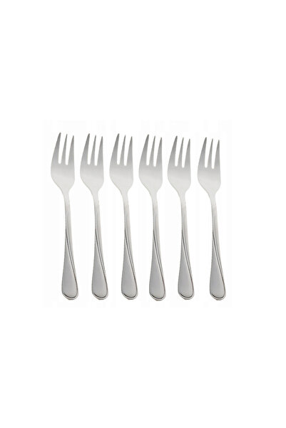 Kinghoff Dessert forks set, 6 pieces, polished stainless steel,