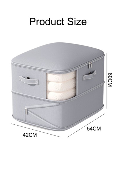 Generic 2 Pack Ultra Space Saving Self Compression Organizer,for Comforters,Clothes, Bedding,Blankets Gray