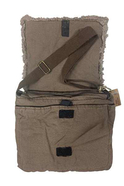 Old Cotton Vintage Casual Medium Size Unisex Daily Crossbody Postman Tablet Bag m 32 cm X 27 cm