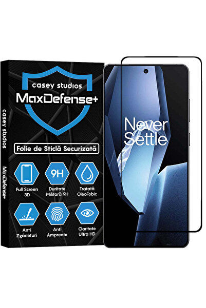 Casey Studios Folie OnePlus Ace 5, Full Cover, Ultra HD, Anti Zgarieturi, Anti Socuri, Margini Negre