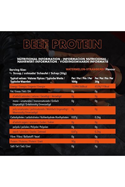 NXT Nutrition NXT Beef Protein Isolate Powder - 1.8Kg (Watermelon/Strawberry)