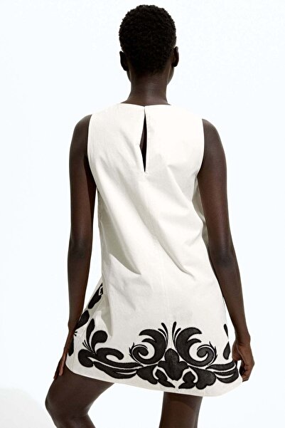 H&M Embroidered shift dress