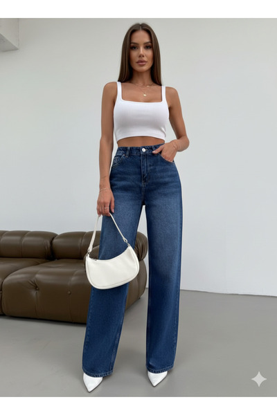 MUG collection Pantaloni Palazzo de damă din denim