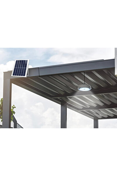 BASE Aplica cu incarcare solara 100 W diametru 170 mm si telecomanda alb rece