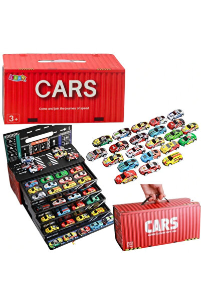 OEM Set of 48 Friction-Powered Metal Toy Cars – Colorful Collection for Interactive, Creative Play