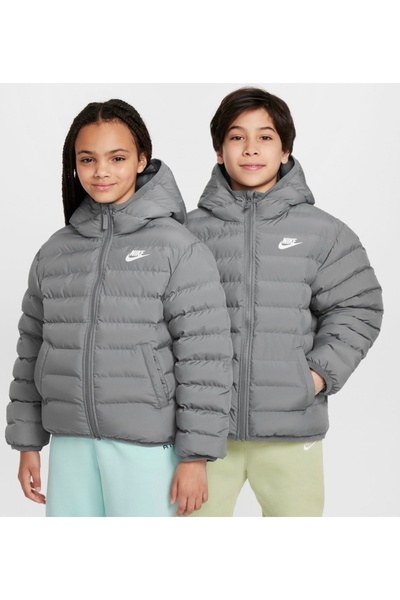 Nike Sportswear Heavyweight Synthetic-Fill Easyon Therma-Fit Repel Loose Full-Zip Hoodie Kids Coat