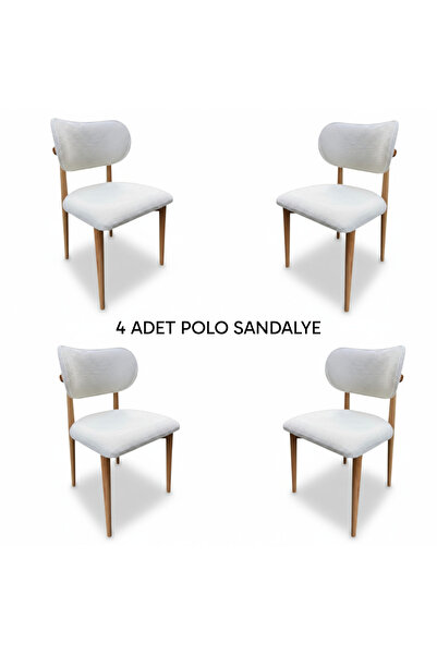 Koltukcum Polo Sandalye 4 Adet , Polo Bohem Sandalye , Polo Yemek Sandalyesi