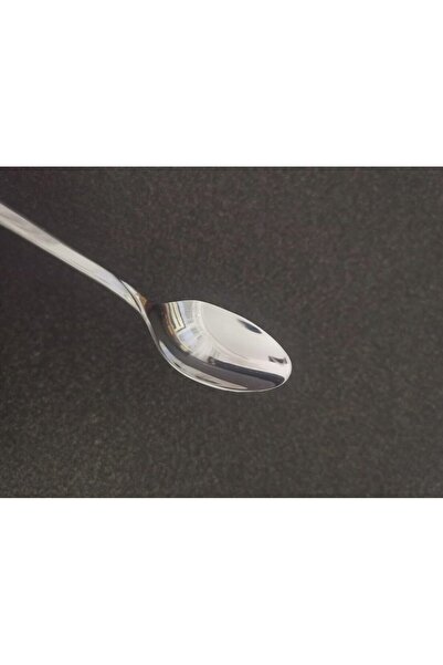 Kinghoff Set of 6 spoons, shiny stainless steel, gray,