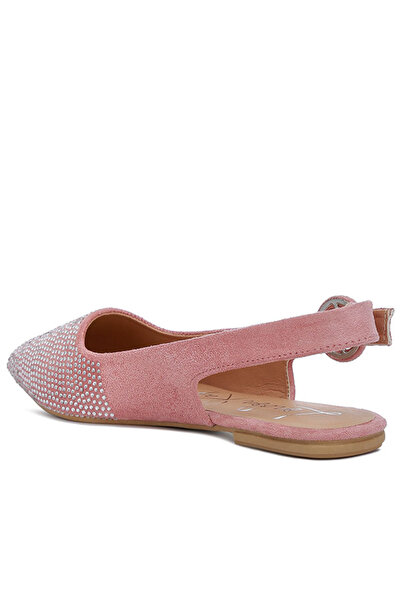 london Rag Women Rhinestones Embellished Slingback Mules in Pink