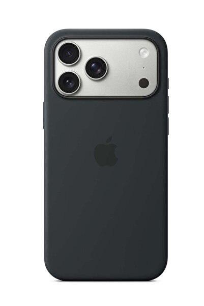 Generic غطاء سيليكون لجهاز ابل ايفون 17 برو ماكس مع ماج سيف – اسود