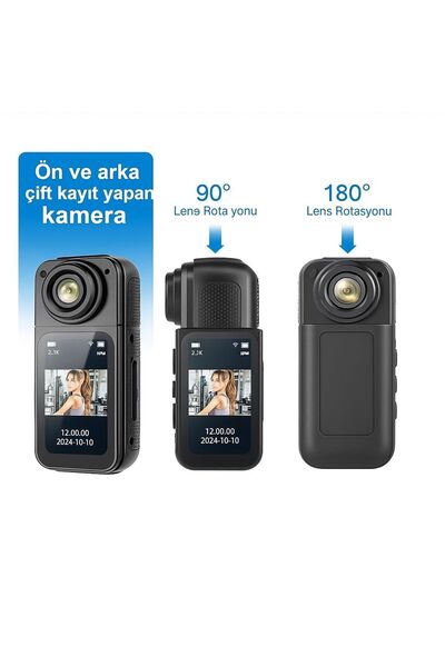 ATLT ATLANTİS 2.7K MİNİ KAMERA MANYETİK TASARIM 180° DÖNER LENS ULTRA HAFİF S...
